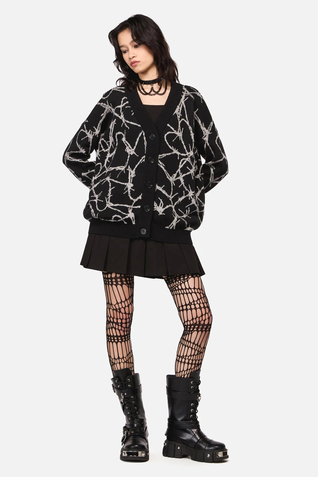 Sharp Hearted Oversized Cardigan