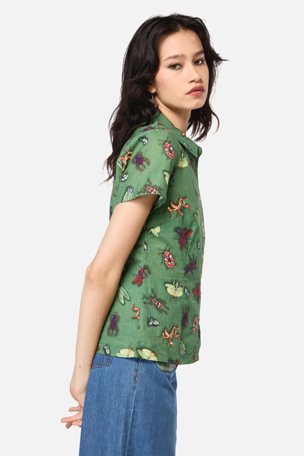 Entomology Print Blouse
