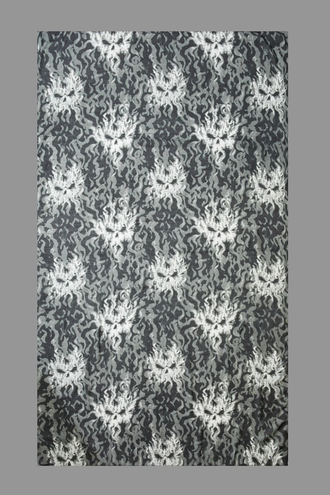 Smoking Skulls Long Scarf