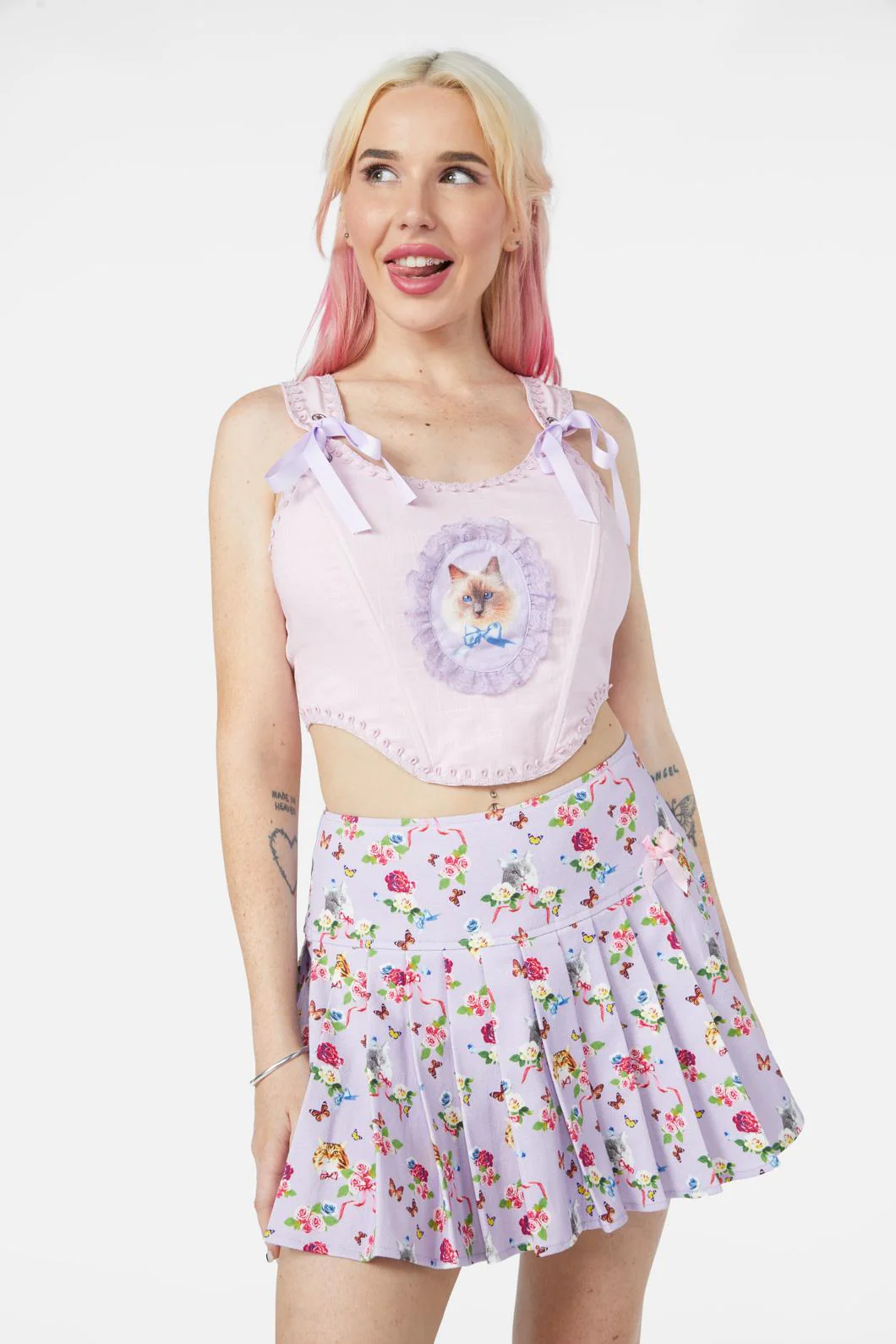 Kitsch Kitty Corset Top