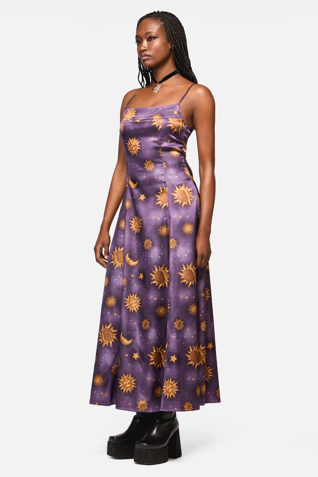 Cosmic Light Whimsy Goth Dress