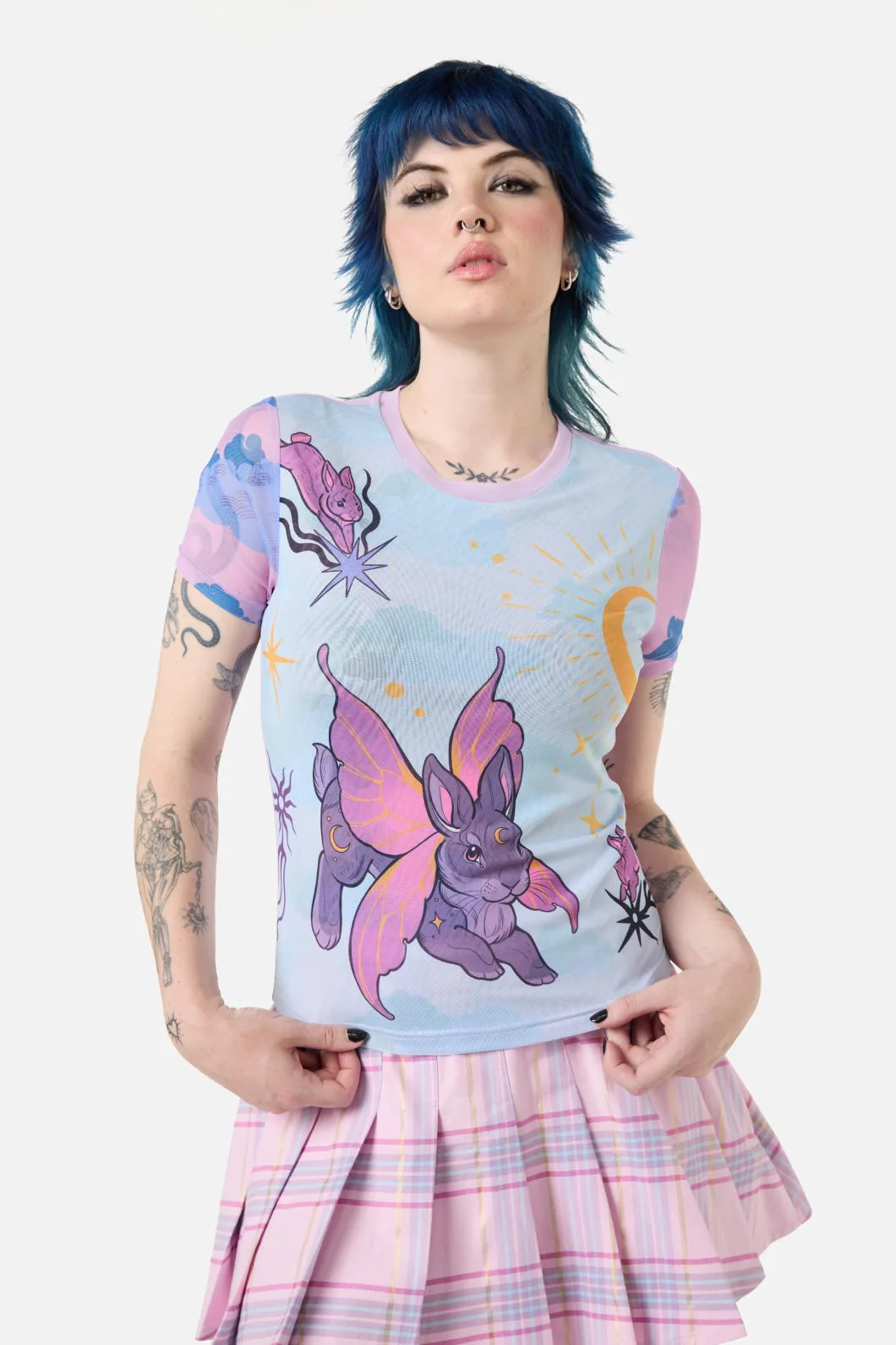 Goodnight Bunny Mesh Top