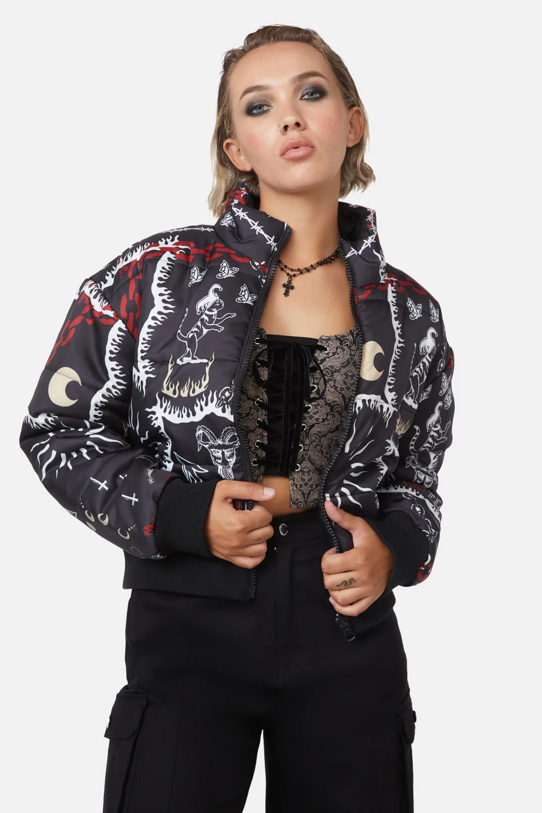 Dark Tarot Puffer Jacket