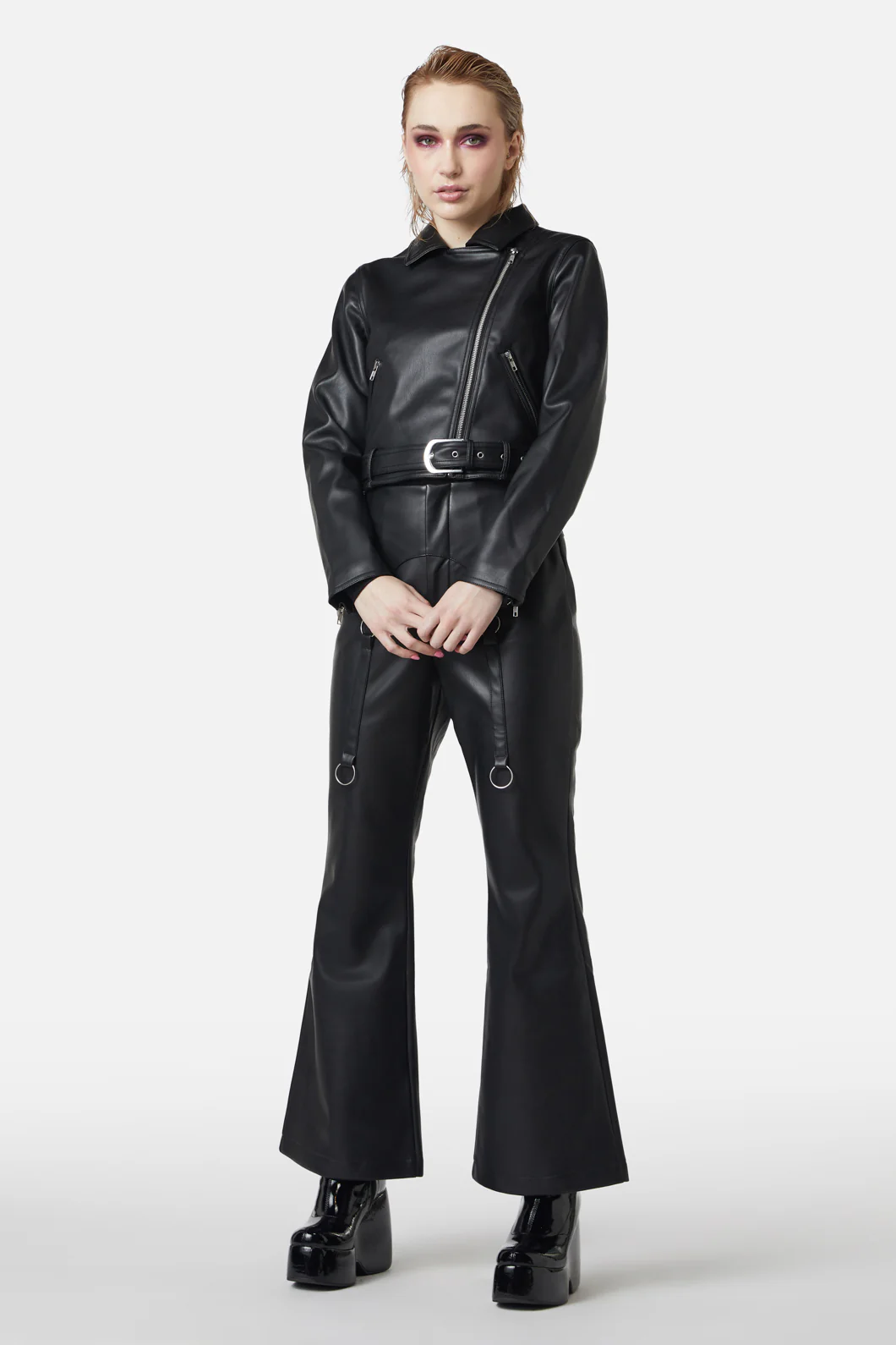 Ornate Metal Pu Jacket