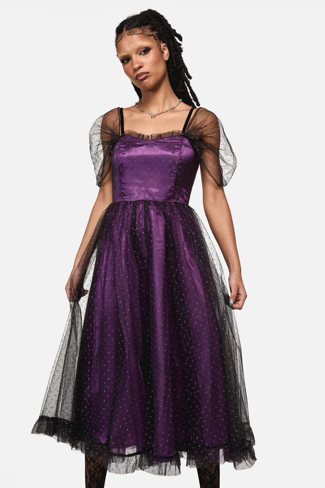 Gothic Diamante Formal Dress