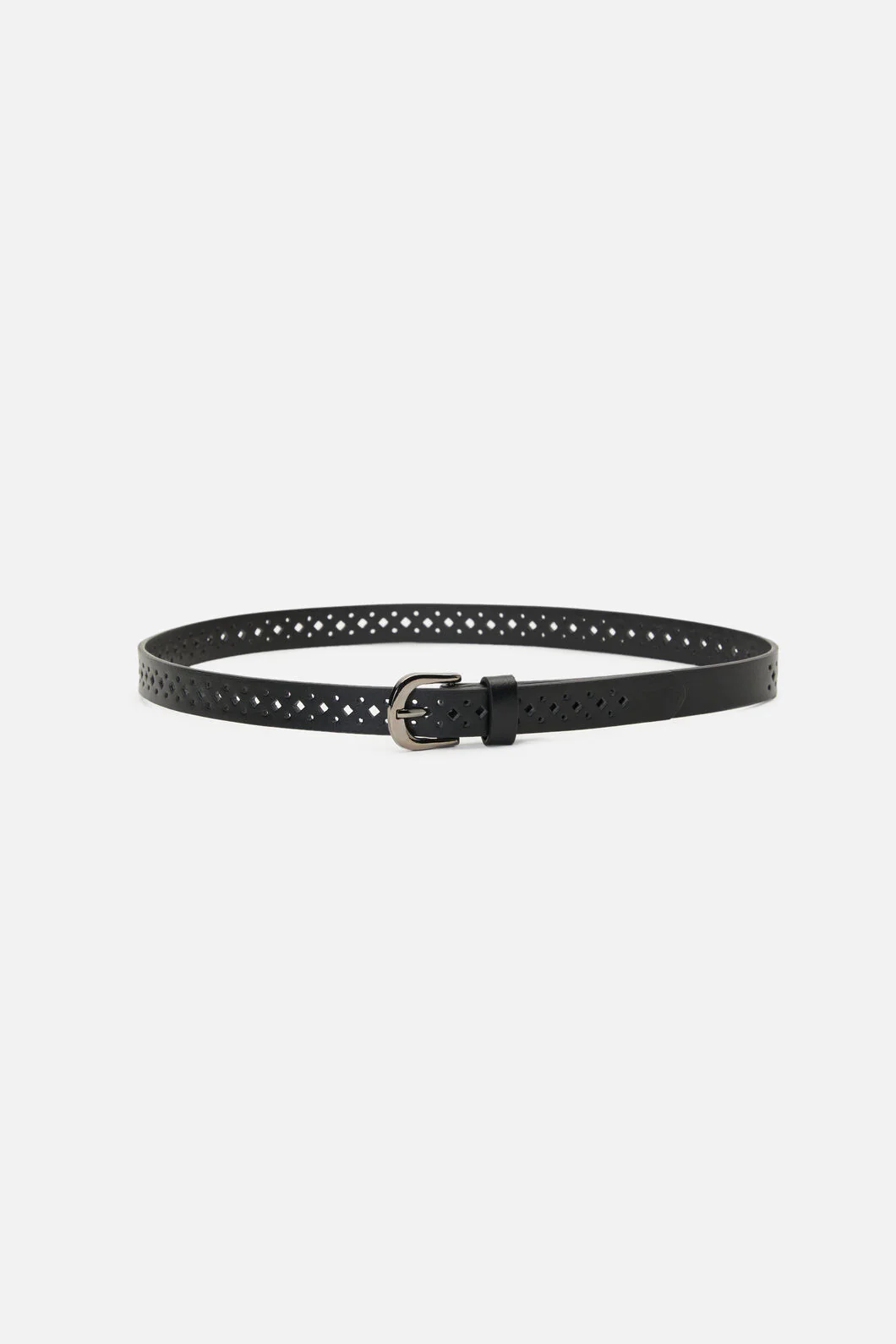 Black Cut Out Belt