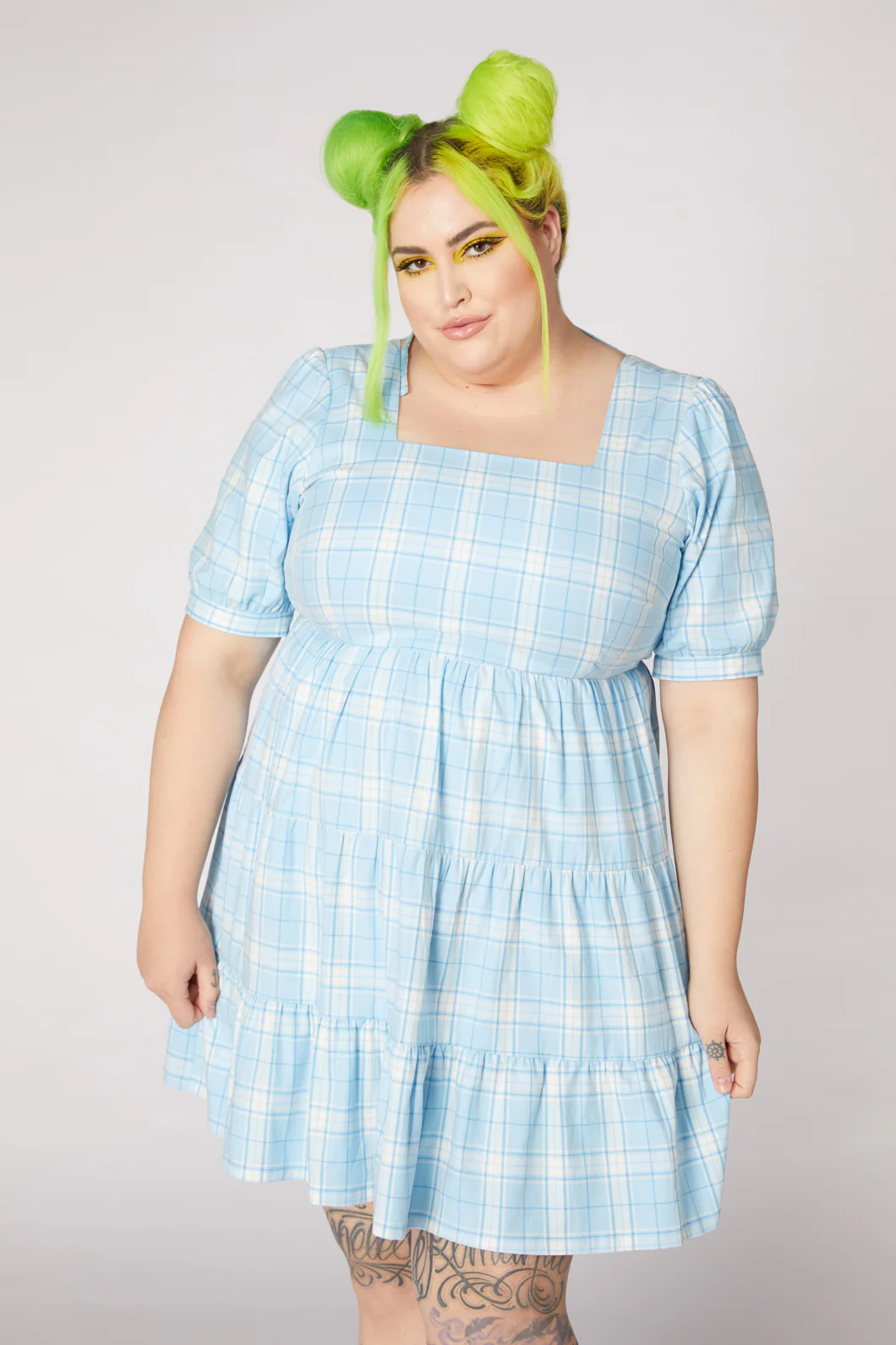 Tartan Mood Ruffle Dress