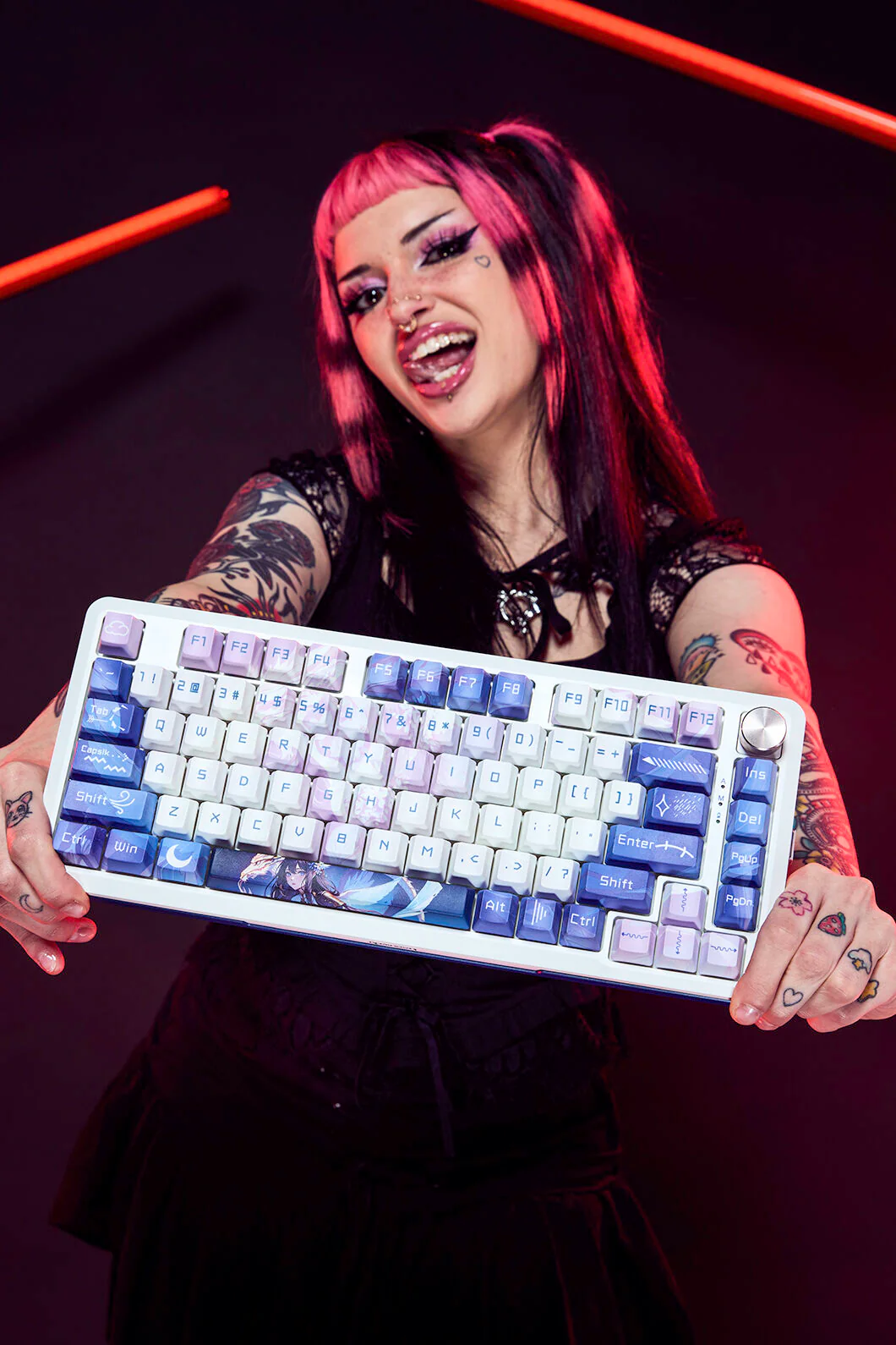 K681AGC-RGB-PRO Cyrus 75% Keyboard (Deep purple)