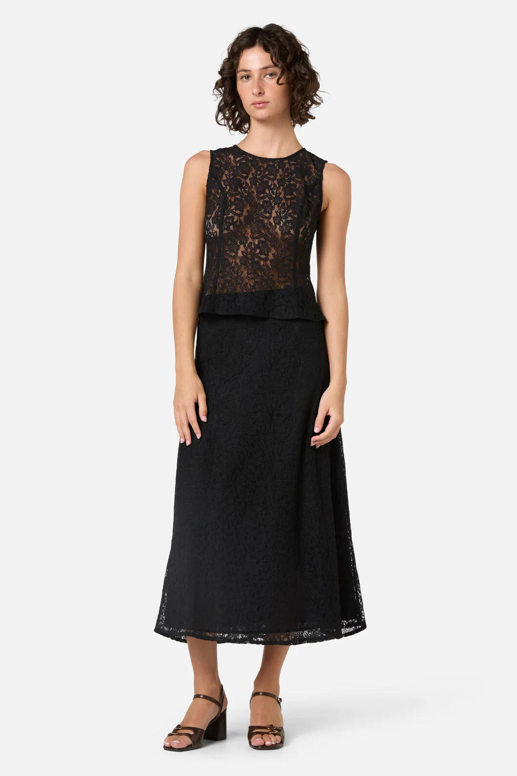 Amara Lace Midi Skirt