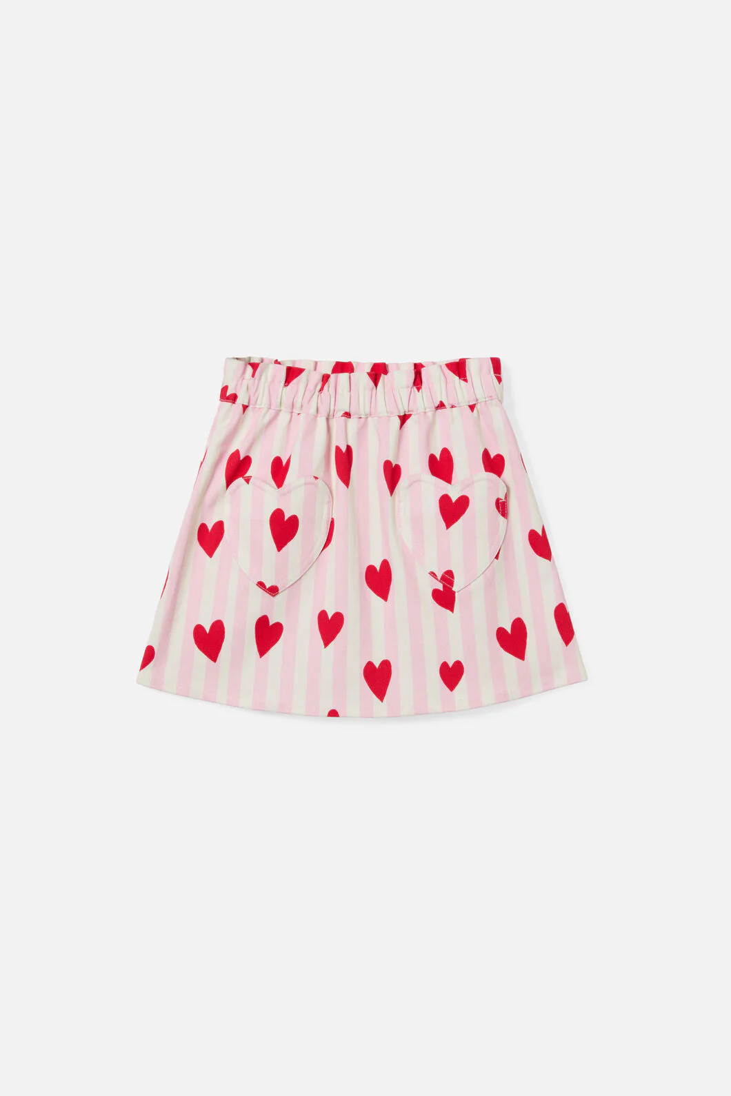 Heart Stripe Kids Skirt