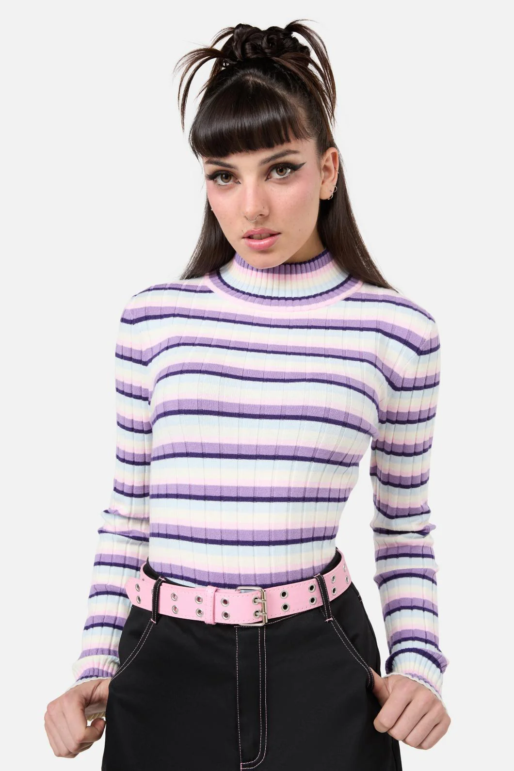 Pale Pink Eyelet Belt