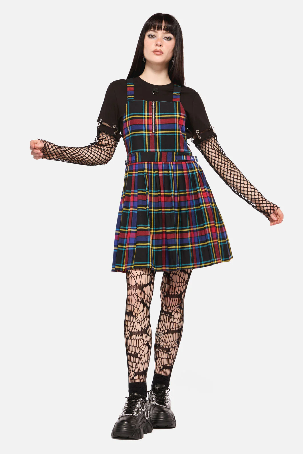 Anarchic Tartan Pinafore