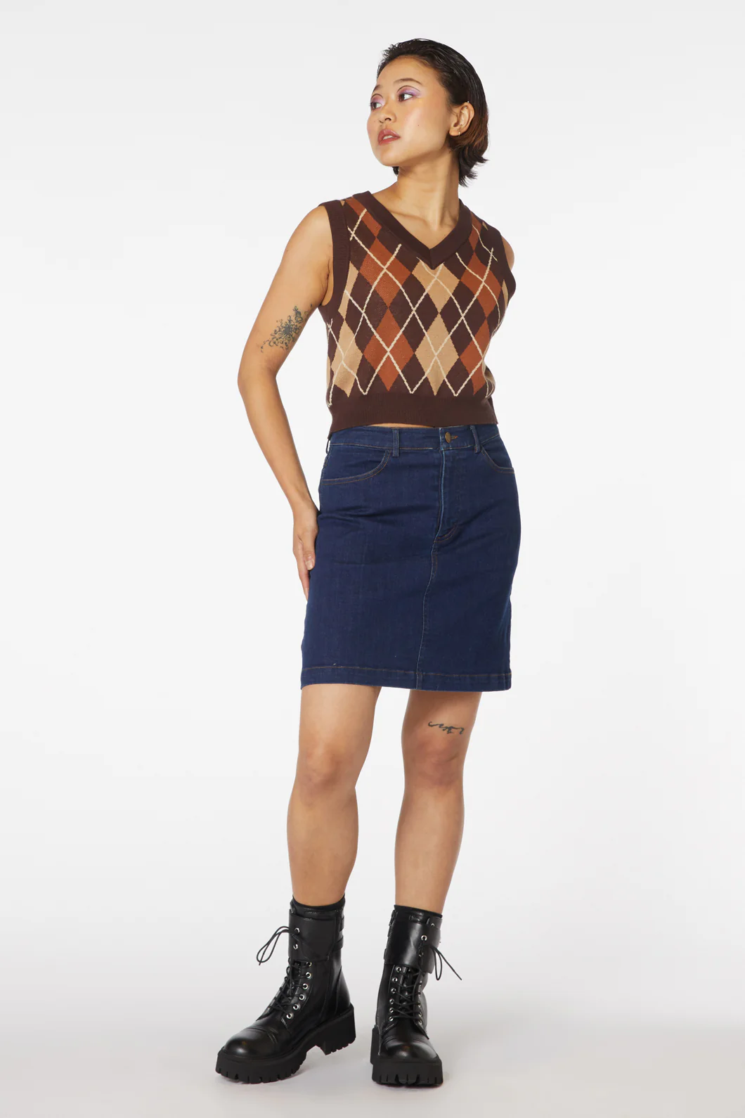 Denim Cherub Mini Skirt