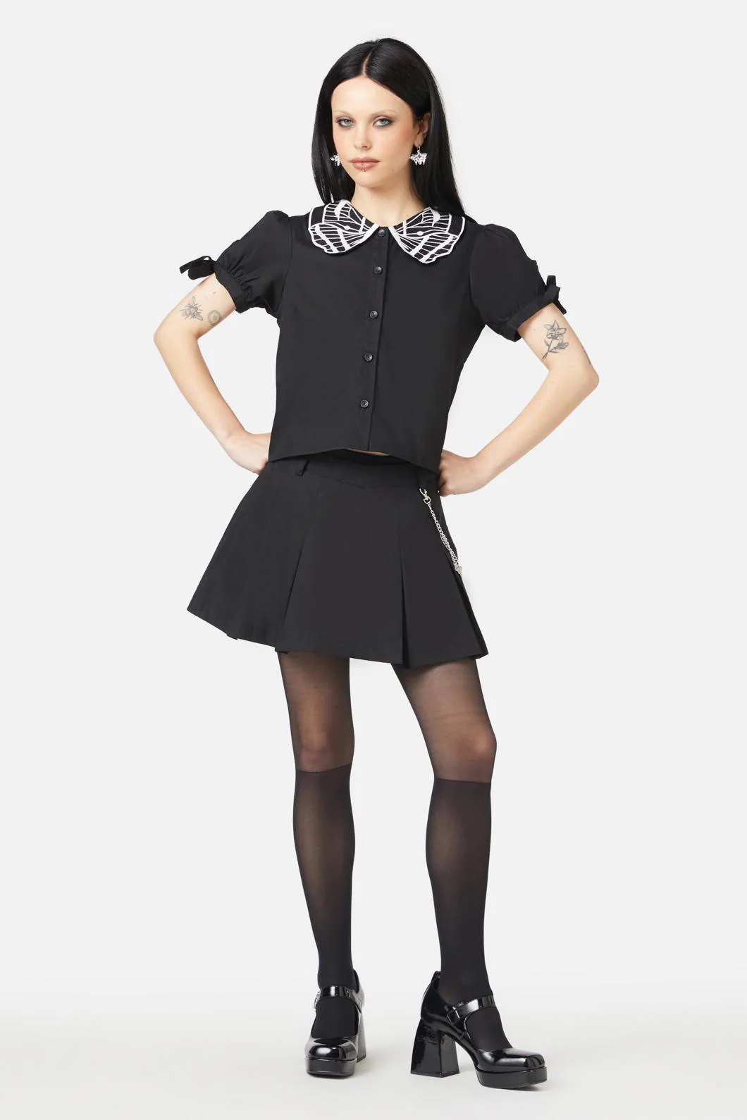 Moth Wing Collar Blouse