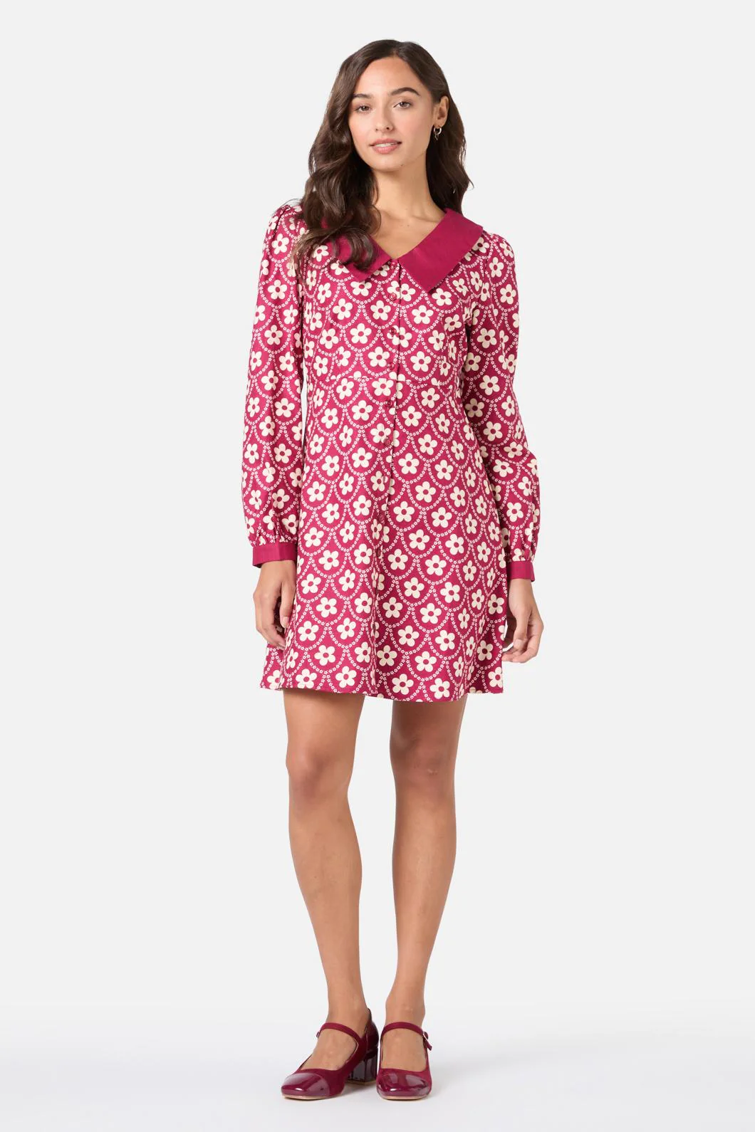 Megan Cute Collar Mini Dress