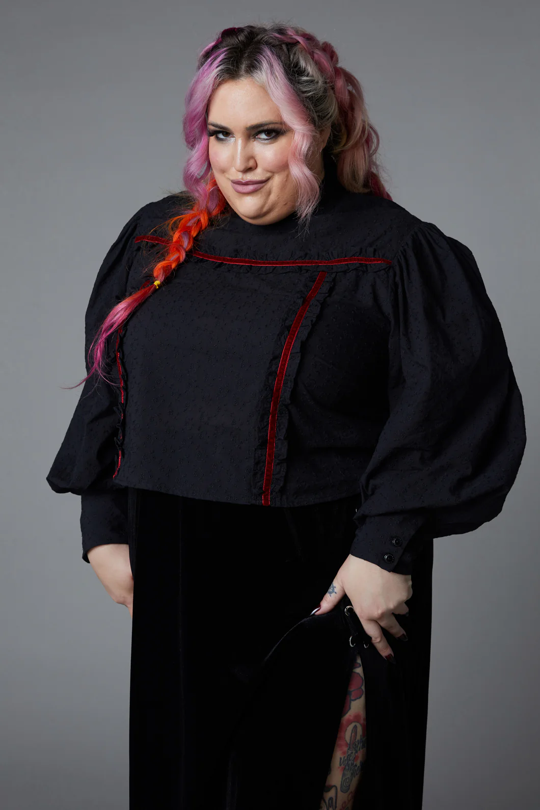 Curve Nadja Gothic Blouse