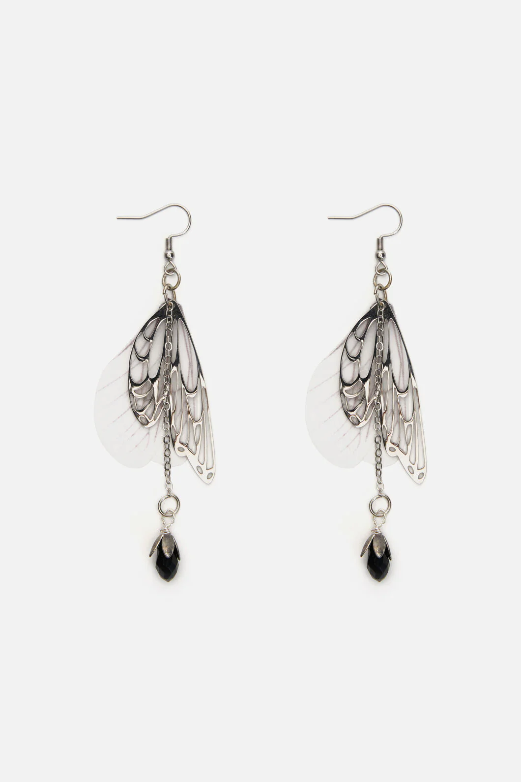 Moth Wing Drop Earrings