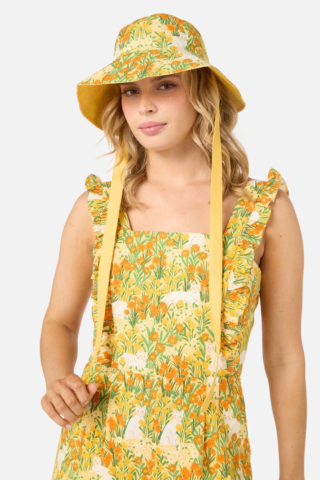 Cat & Flora Reversible Hat