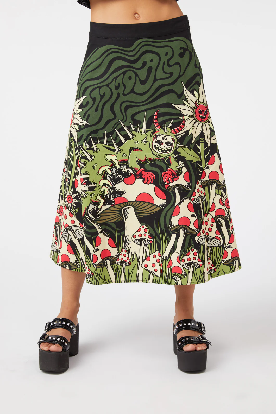 Who Are You Scene Border Skirt