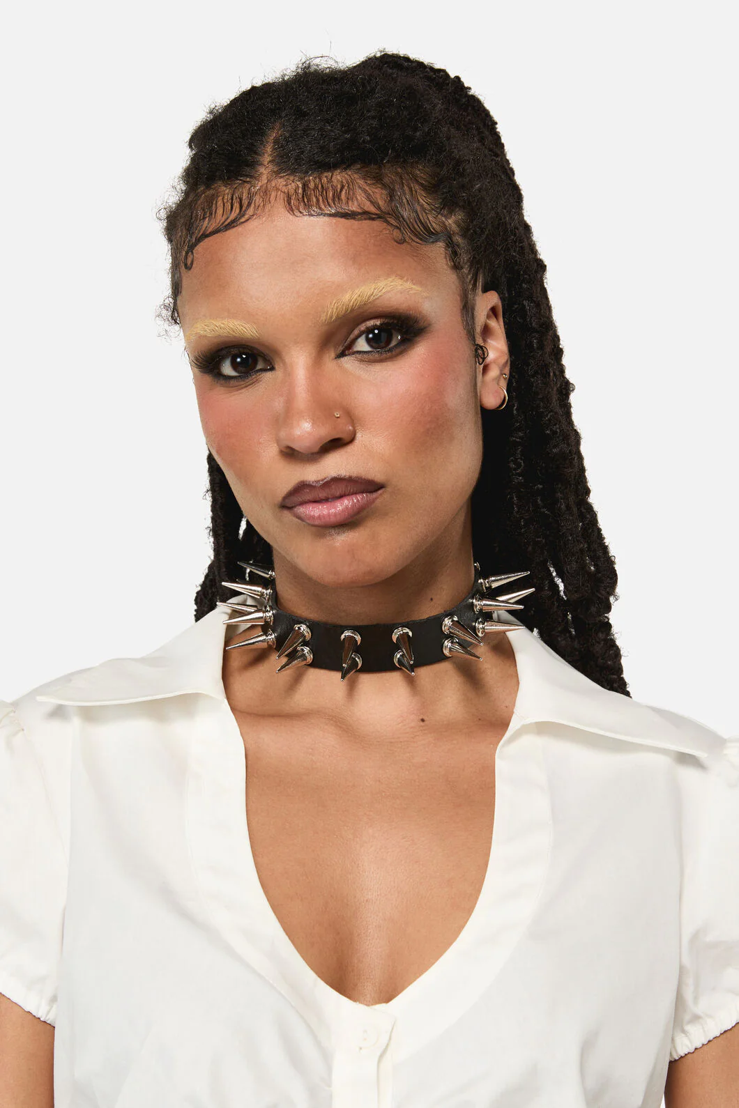 Two Row Spiked Choker