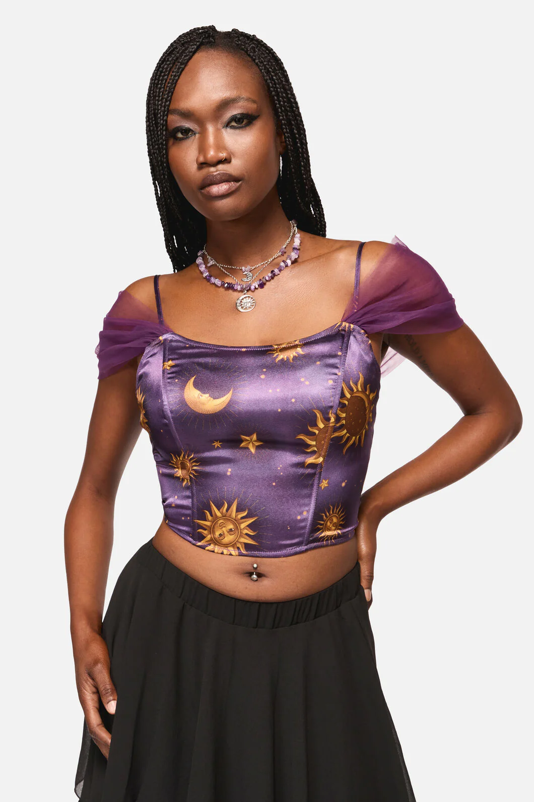 Cosmic Light Whimsy Corset Top