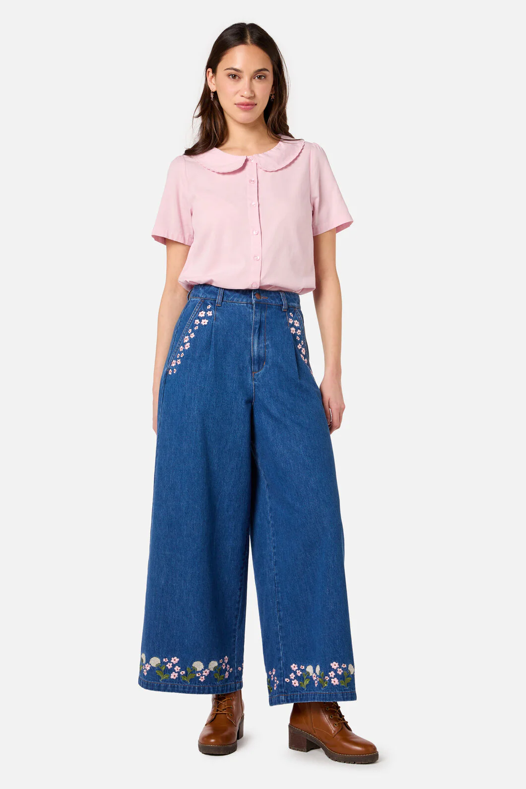 Dandelions Emb Denim Culotte