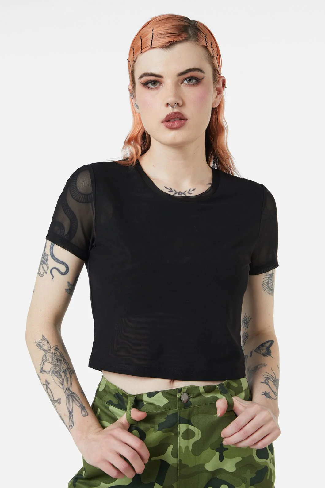 Eliza Mesh Top