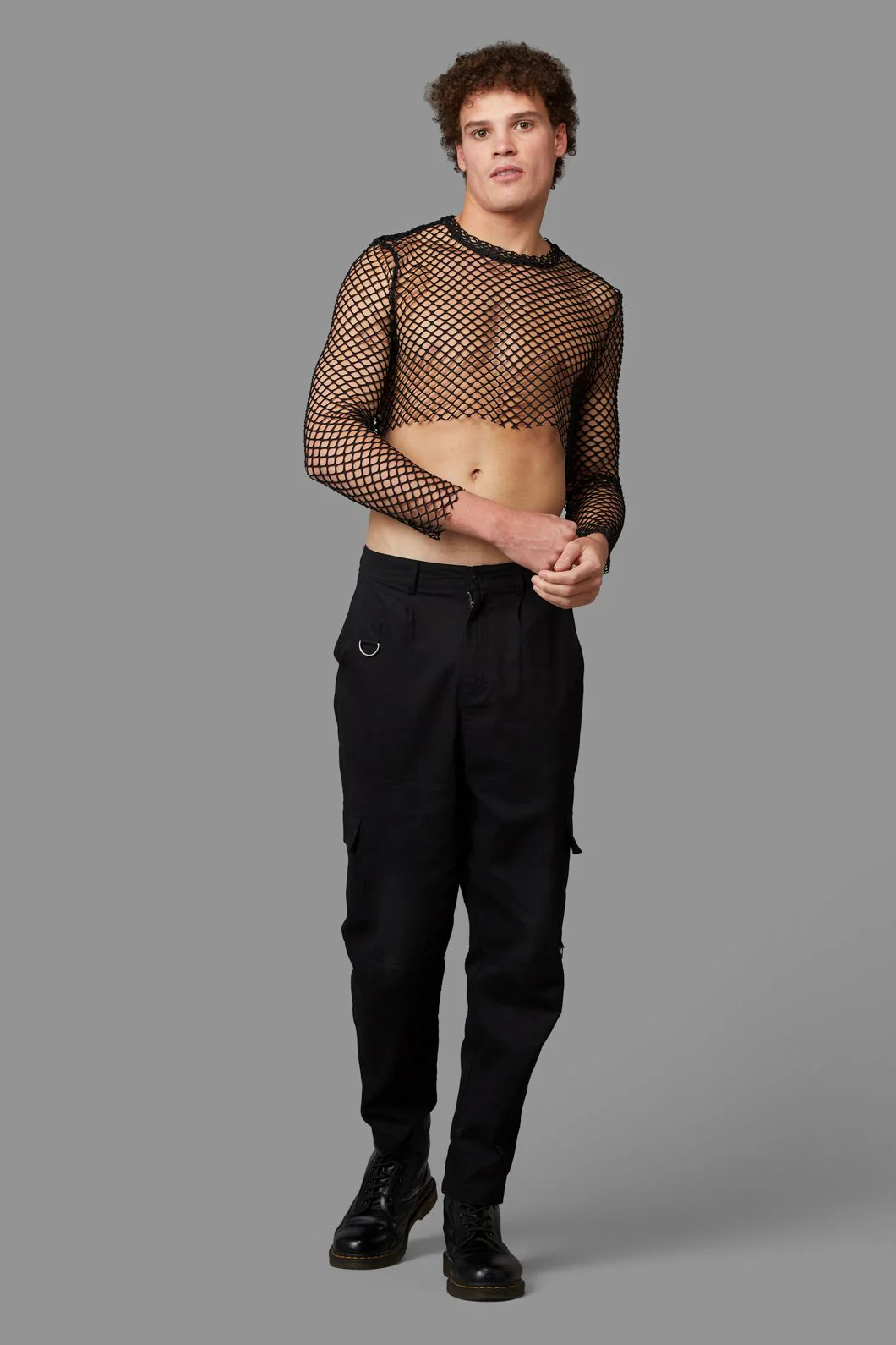 Jaywalker Cropped Mesh Top