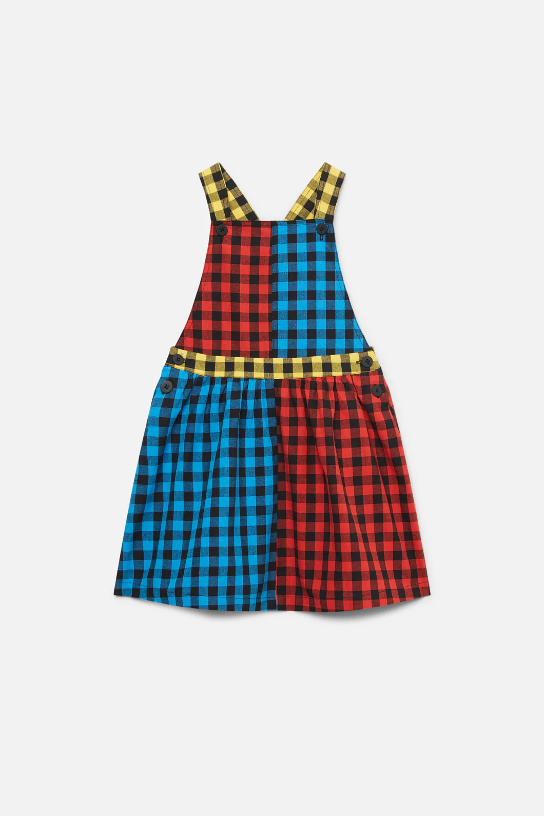 Festive Gingham Kids Pinafore