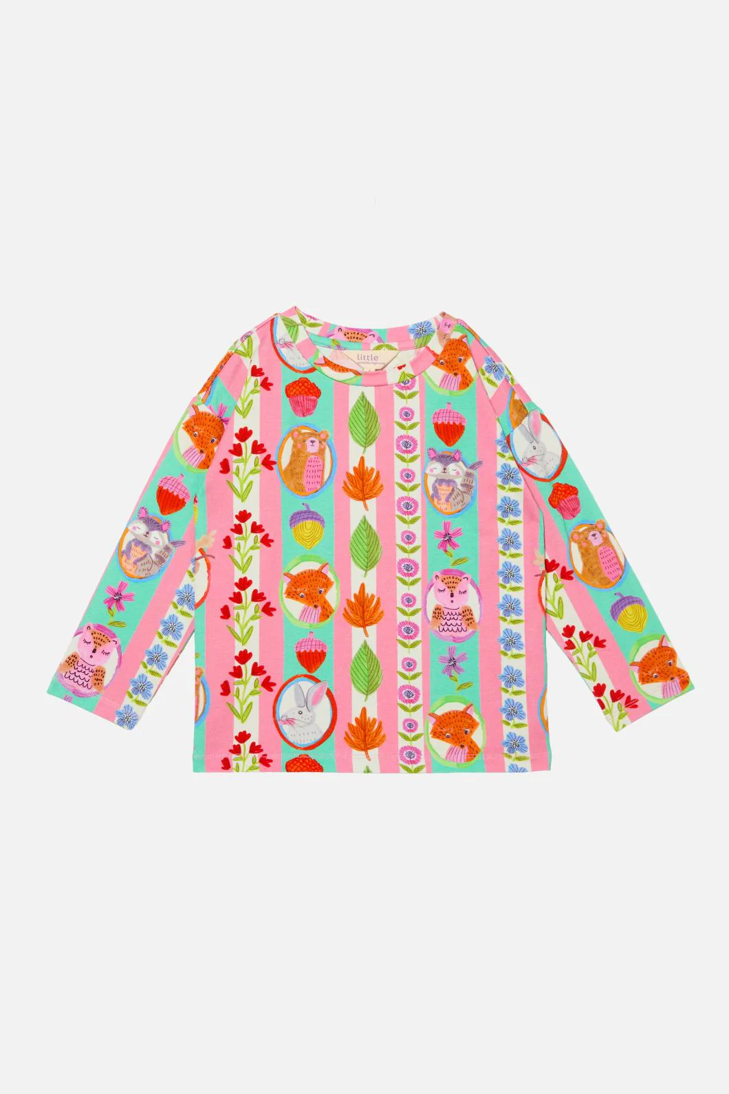 Woodland Stripe Kids LS Tee
