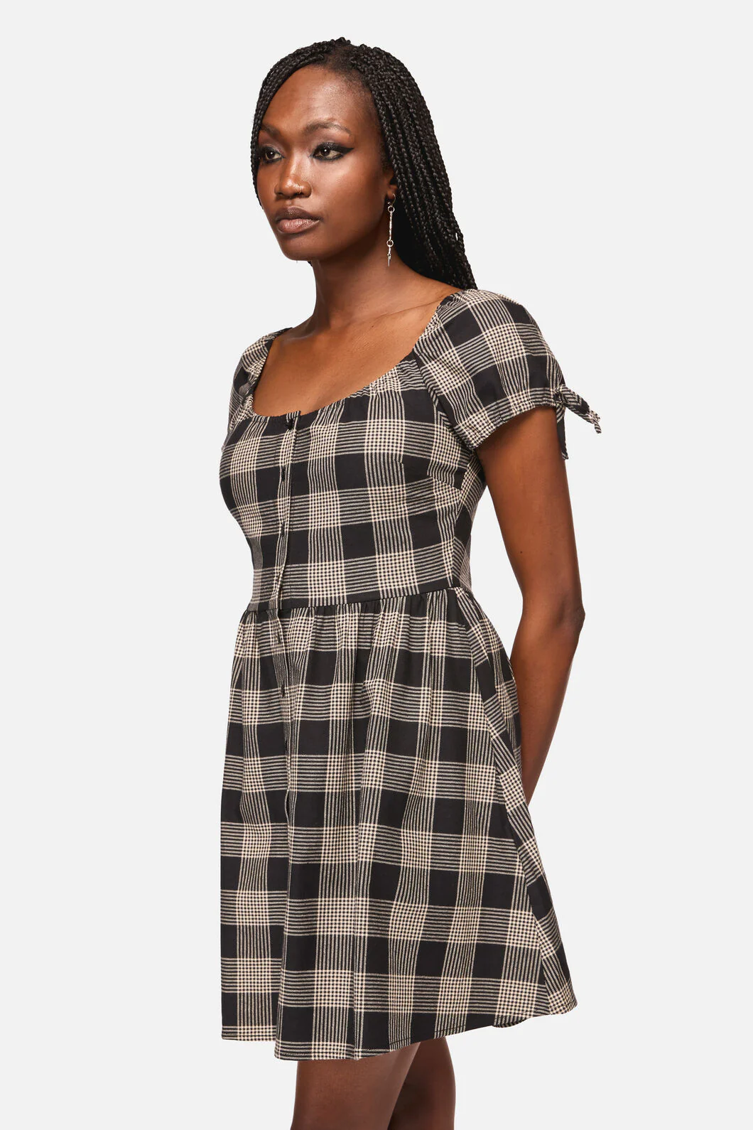 Crypt Check Babydoll Dress
