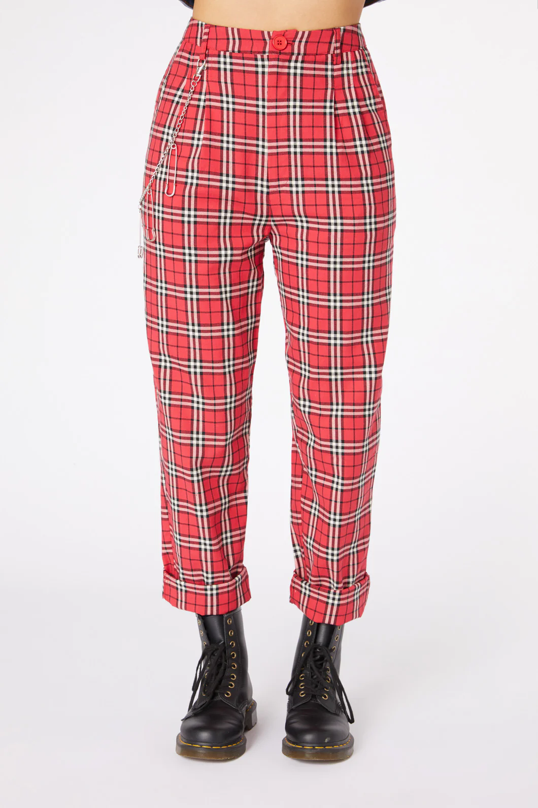 Nah Tartan Straight Leg Pant
