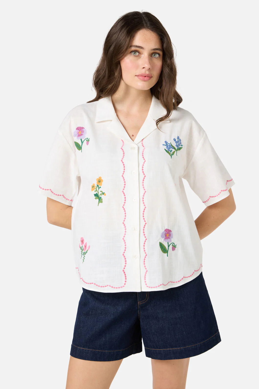 Flower Patch Emb Shirt