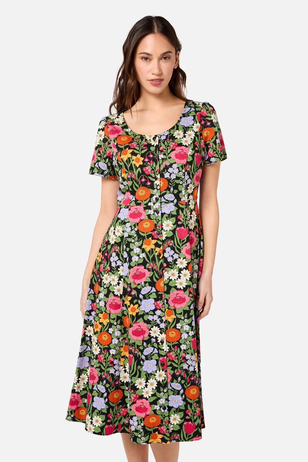 Floral Field Midi Dress