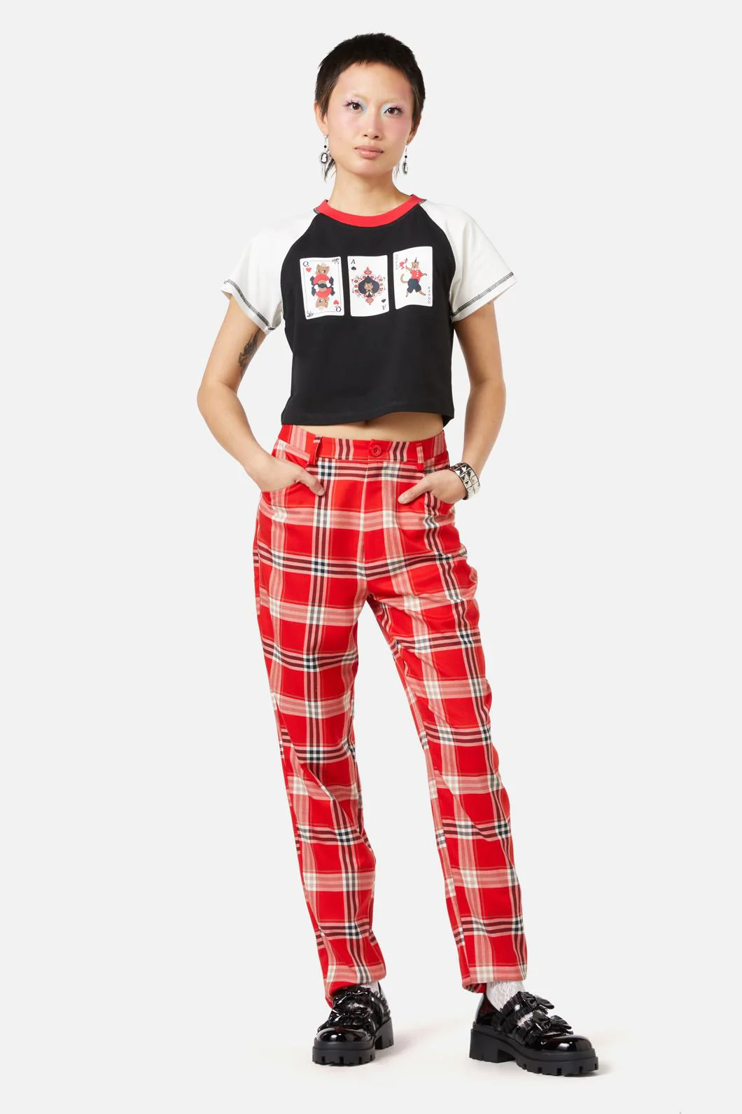 Queen Of Cats Tartan Pant