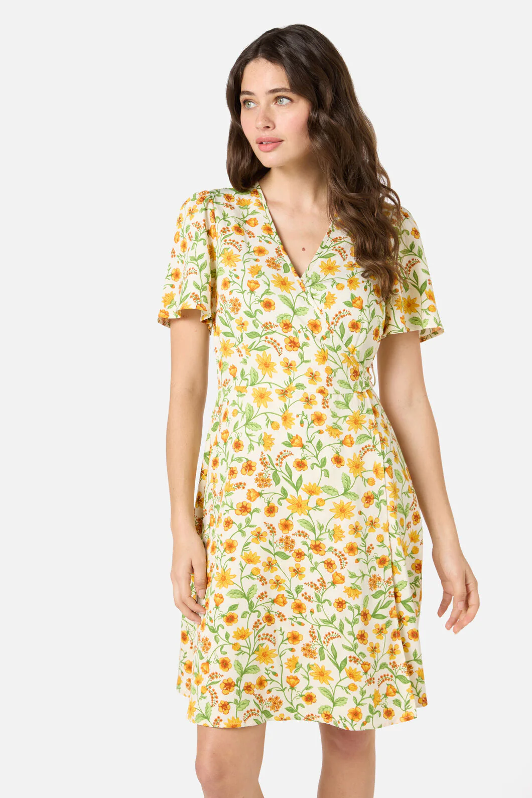 Alyssa Floral Mini Wrap Dress