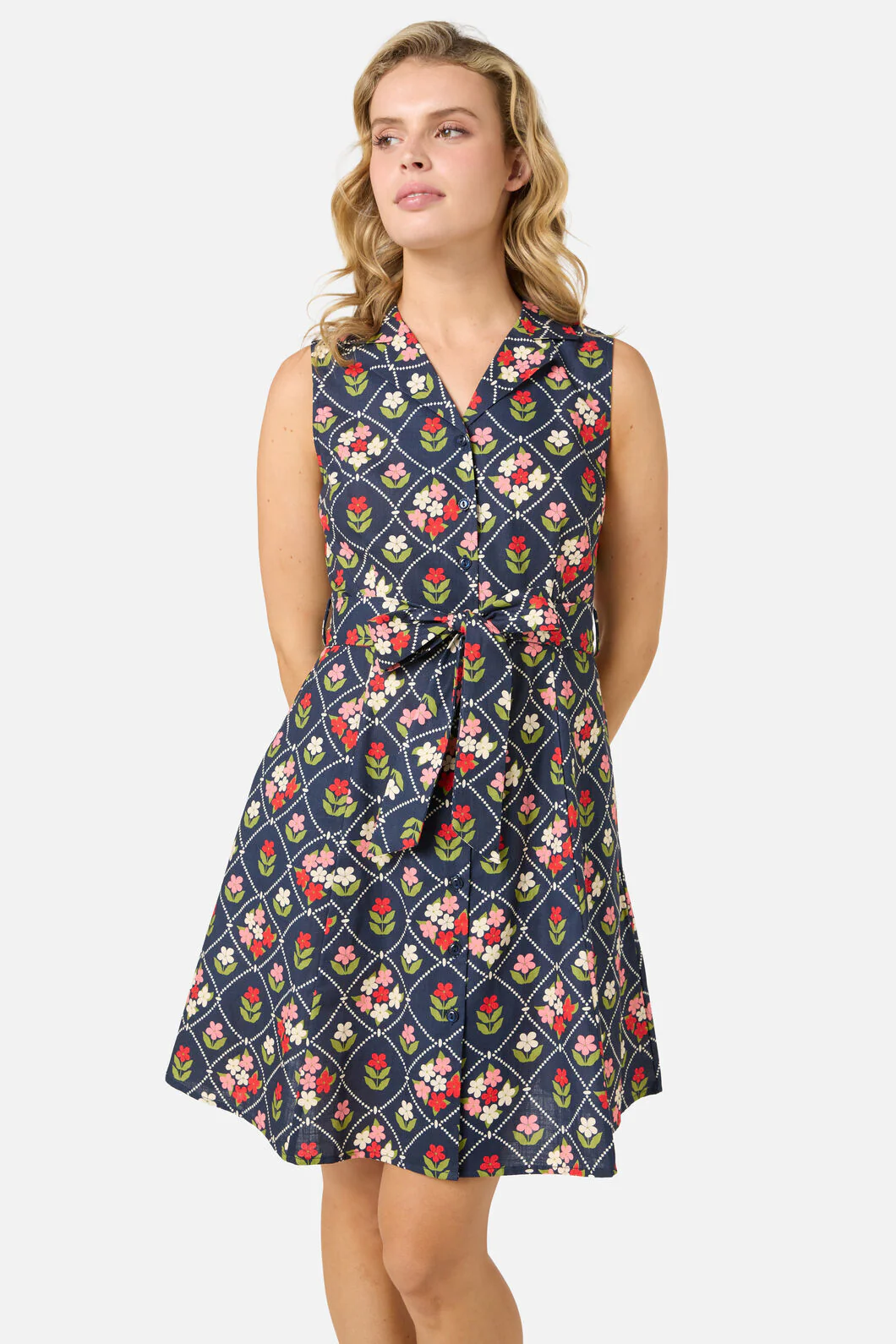 Judy Collar Mini Dress