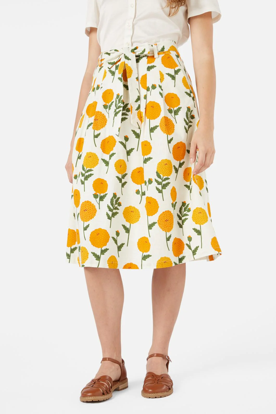 Marie Fleur Midi Skirt