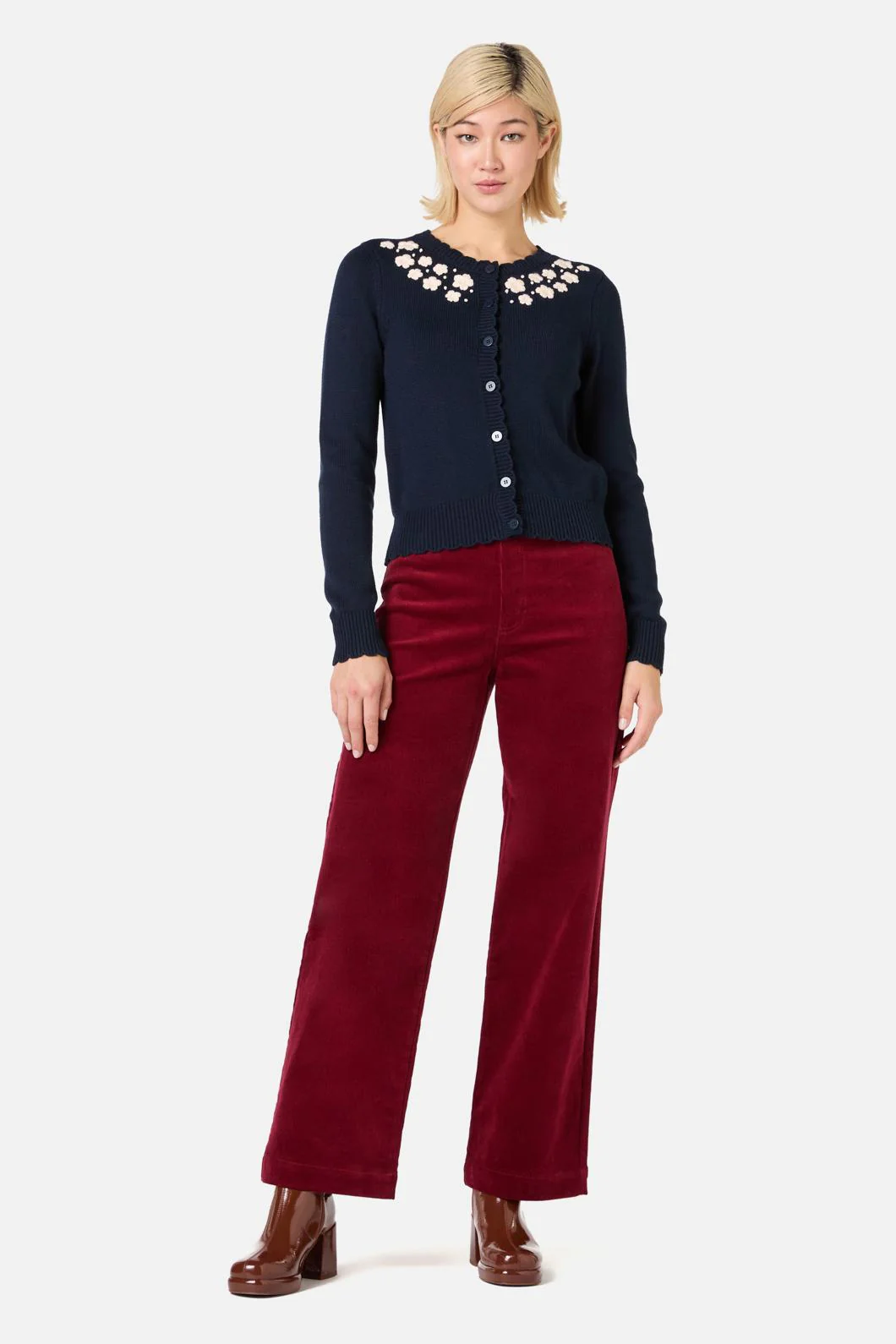 Meg Daisy Embroidered Cardigan