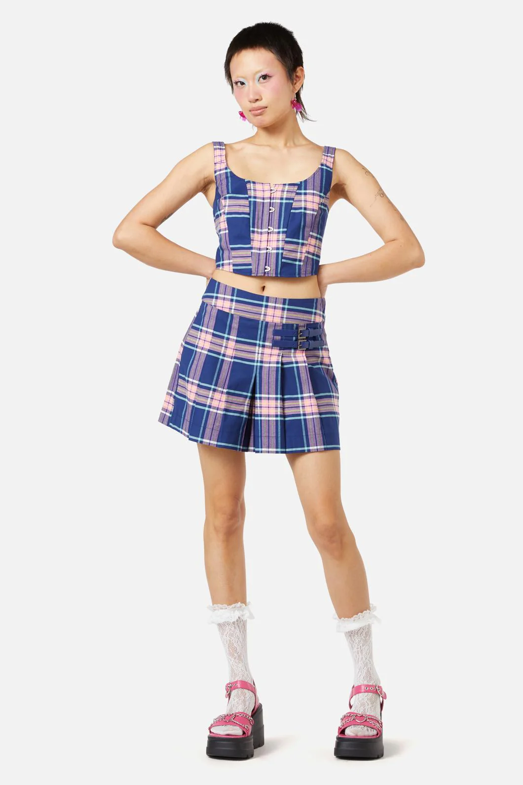 Sandbank Tartan Corset