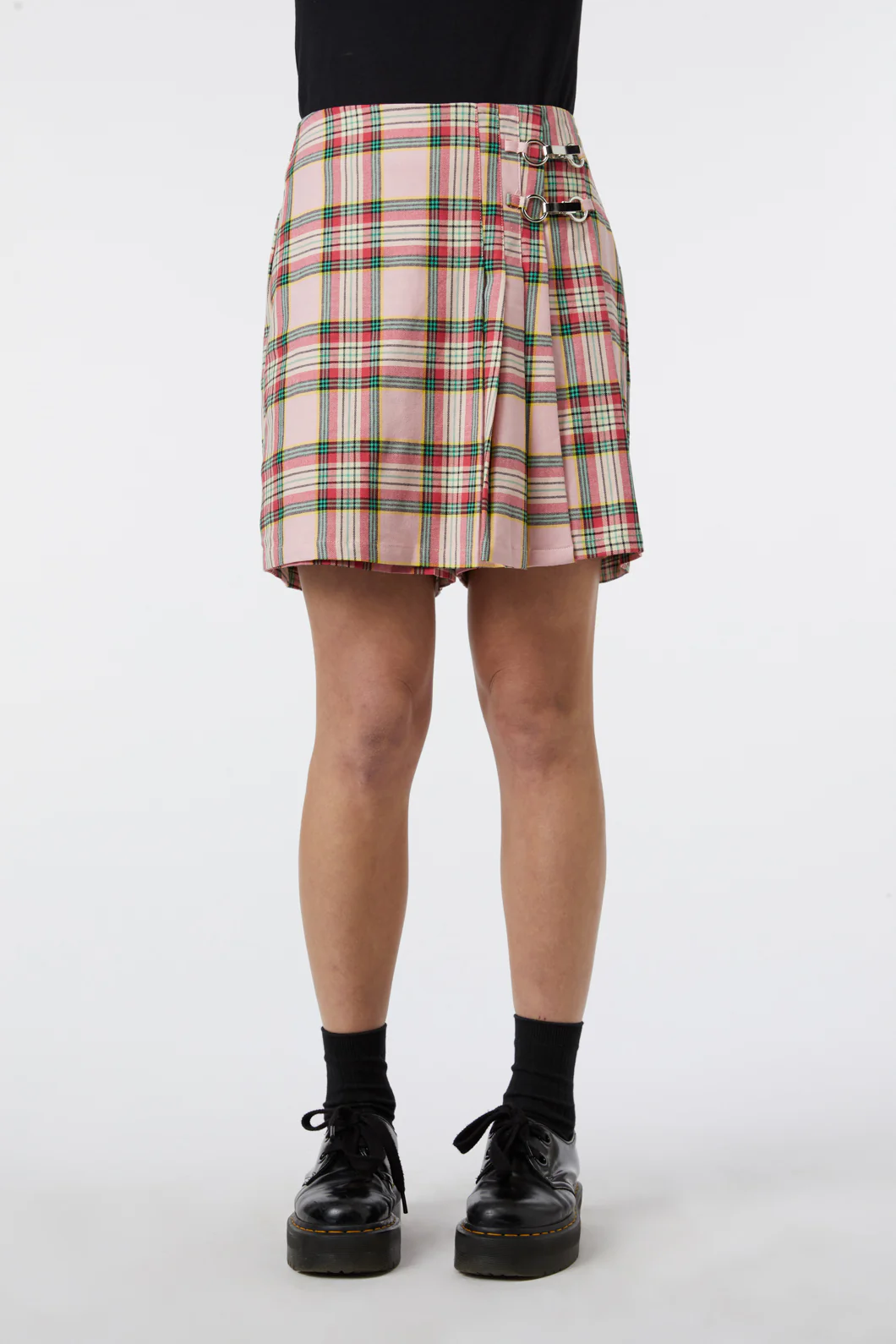 Spring Tartan Pleat Skort