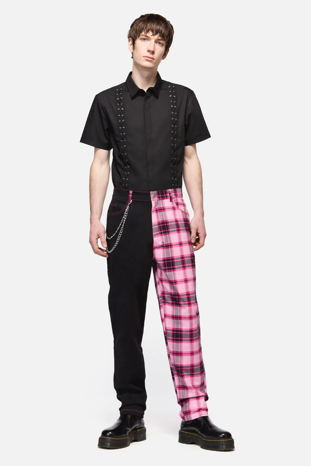 Rococo Life Contrast Tartan Pant