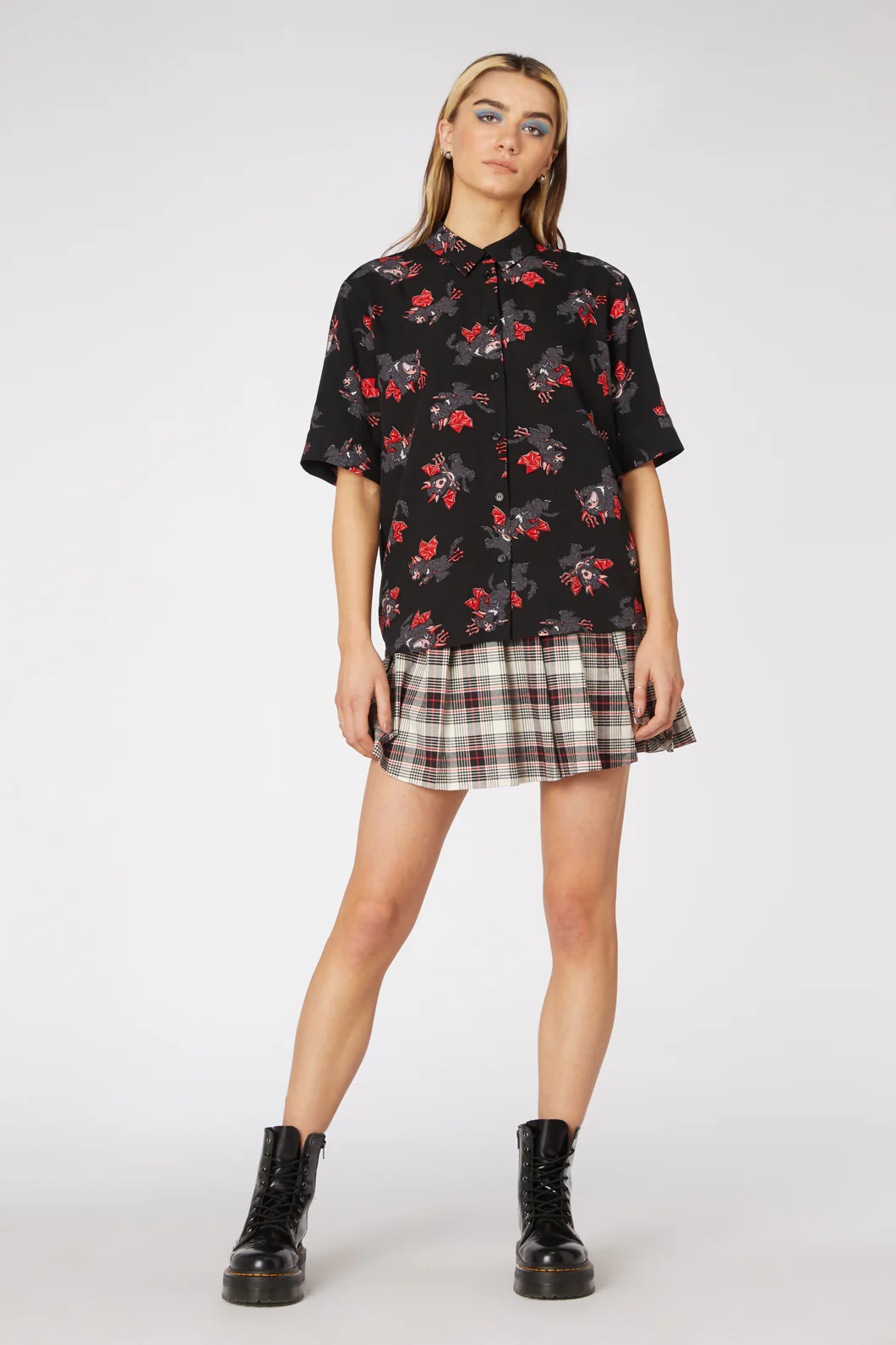 Devil Loose Viscose Blouse