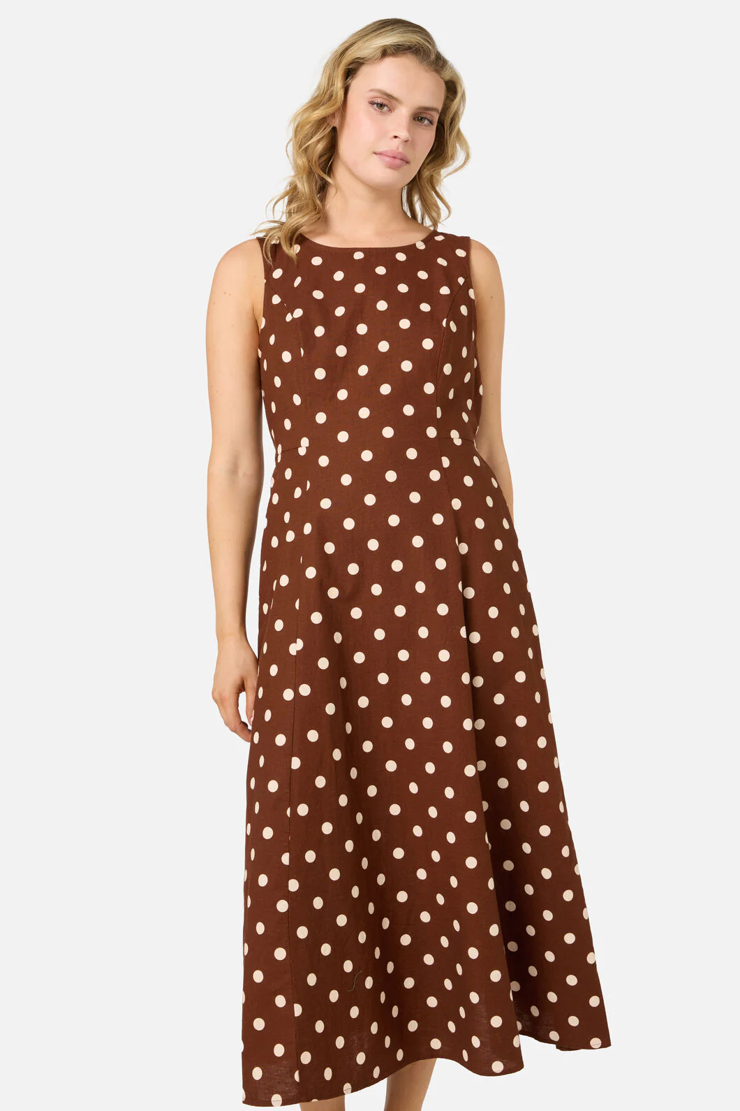 Polka Dot Midi Dress