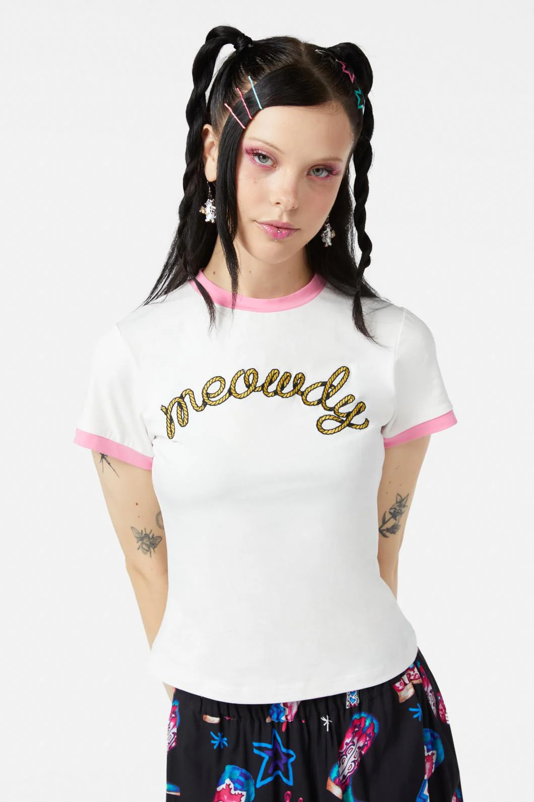 Meowdy Embroidered Tee