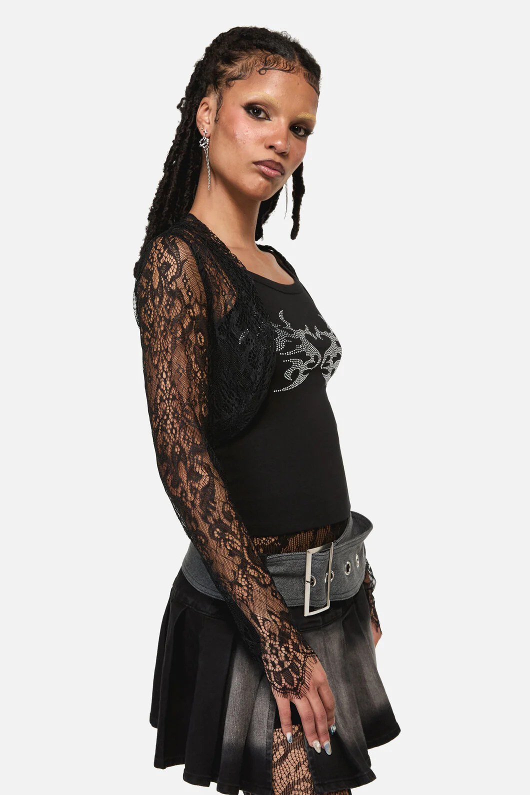 Ellen Lace Goth Sleeve Top