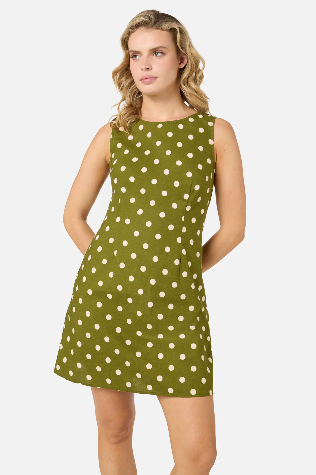 Polka Dot Shift Mini Dress