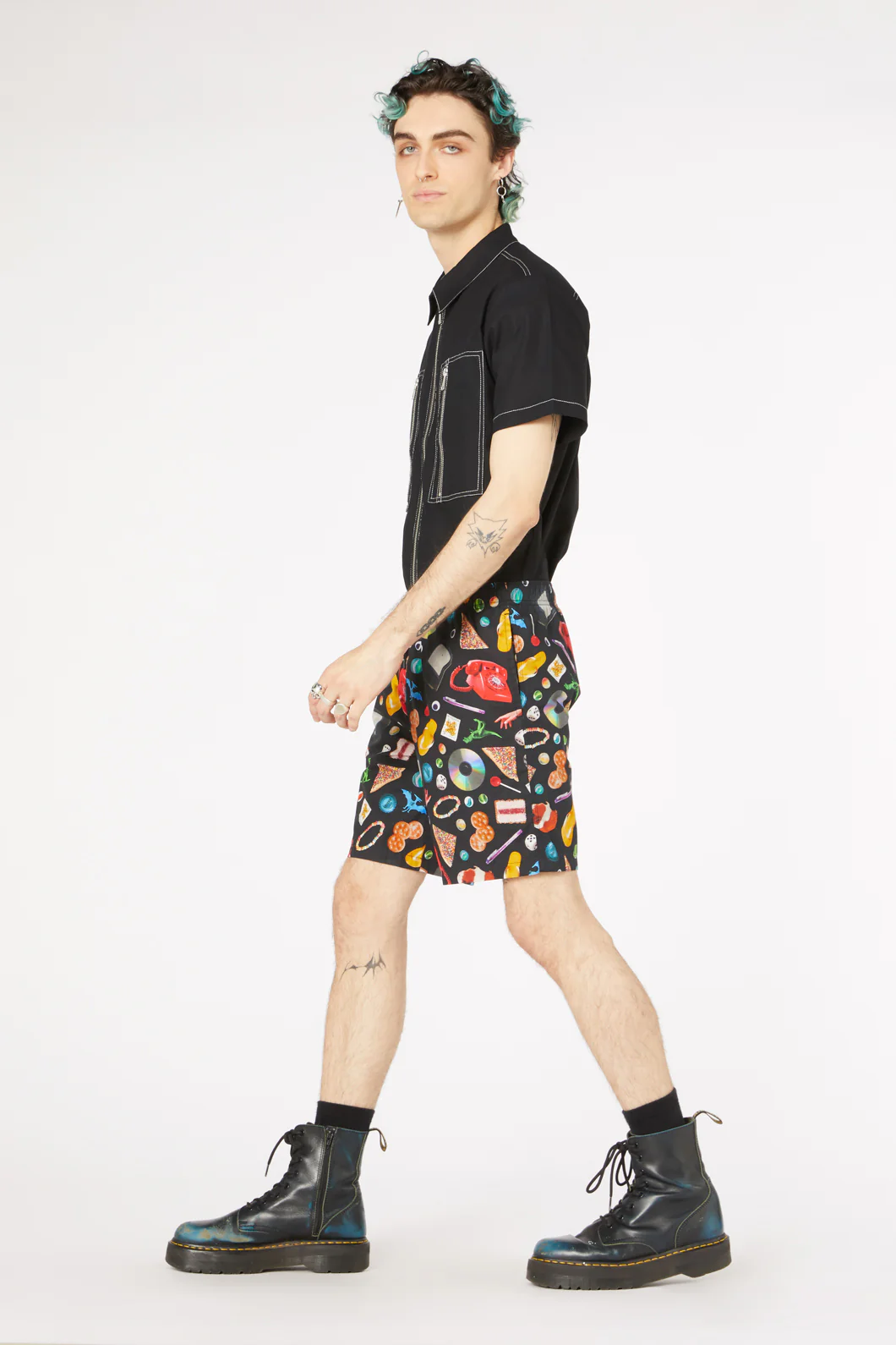 Old Days Print Cotton Trunk