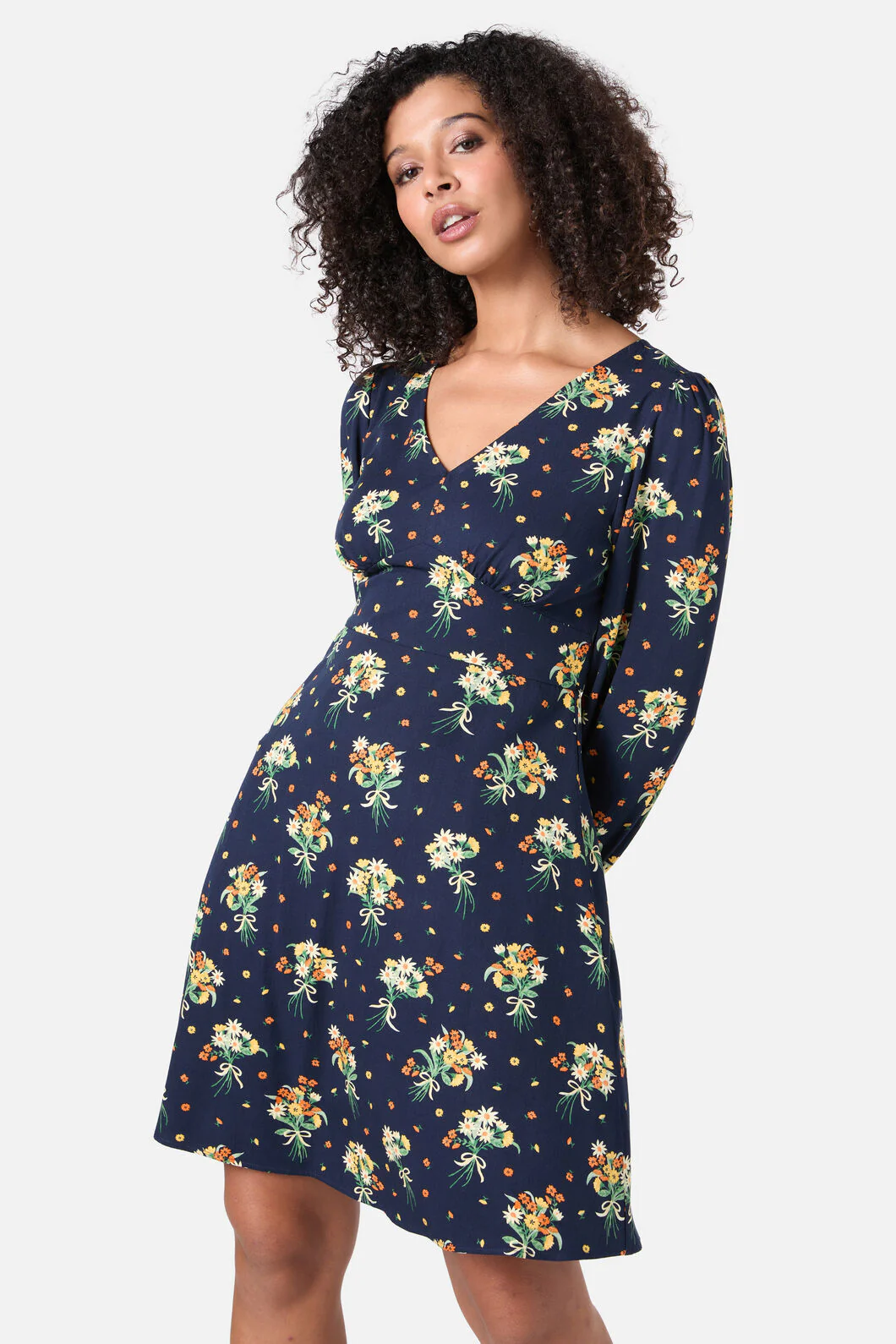 Lucia Floral Sleeved Dress