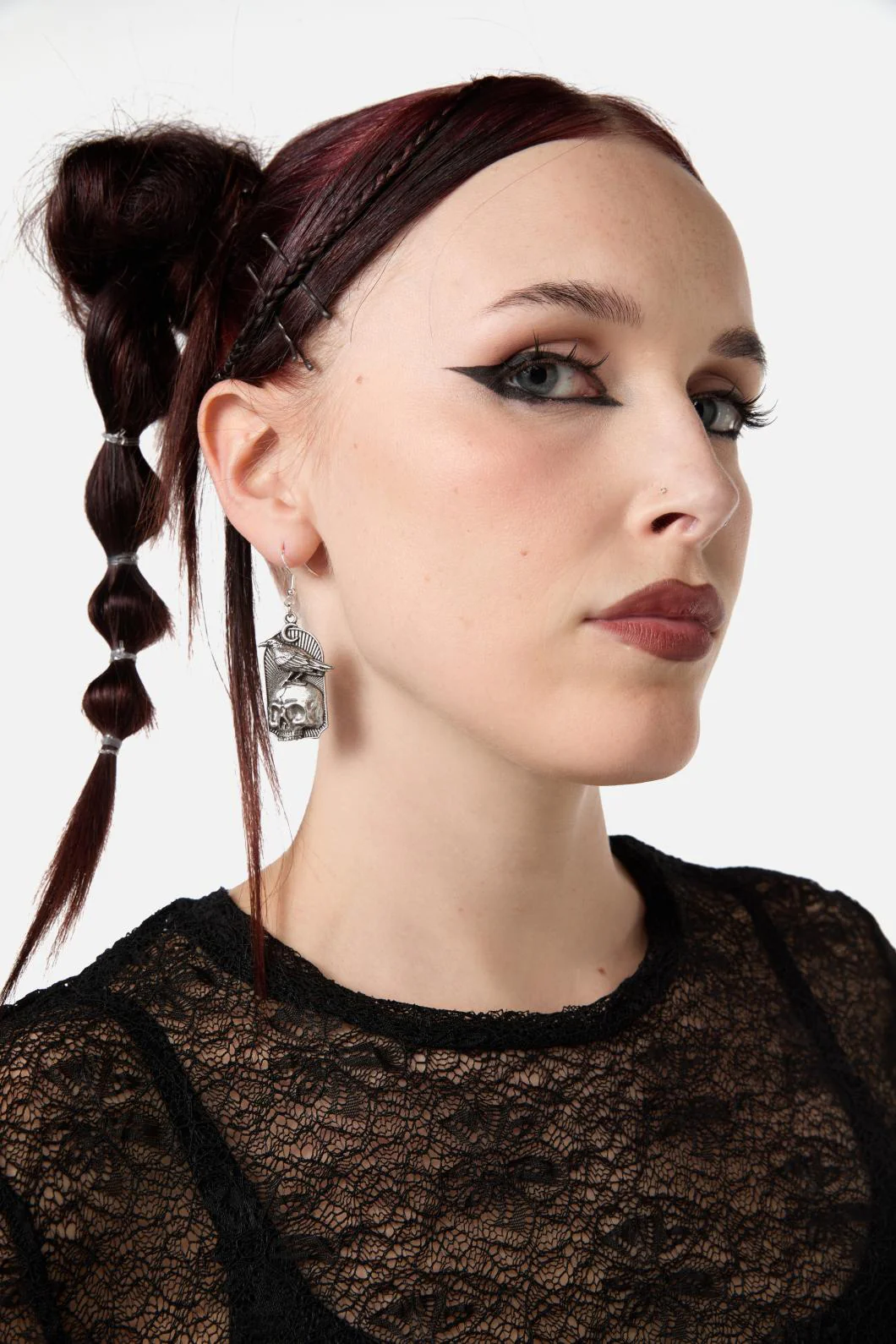 Raven Skull Earrings